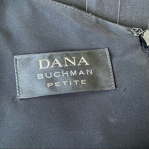 Vintage 1990s Dana Buchman Pin Stripe Tank Top Vest Blouse Embroidered Beaded 12 - Picture 6 of 10